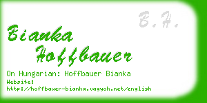 bianka hoffbauer business card